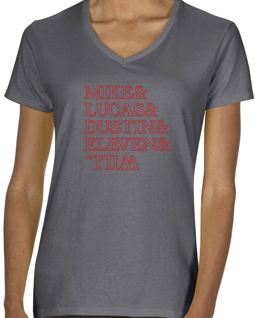 Hot Press Apparel Stranger Names Upside Down 80s TV Show Winona Eleven Hopper Gift Present Costume Retro Vintage Sale Clothing Women's