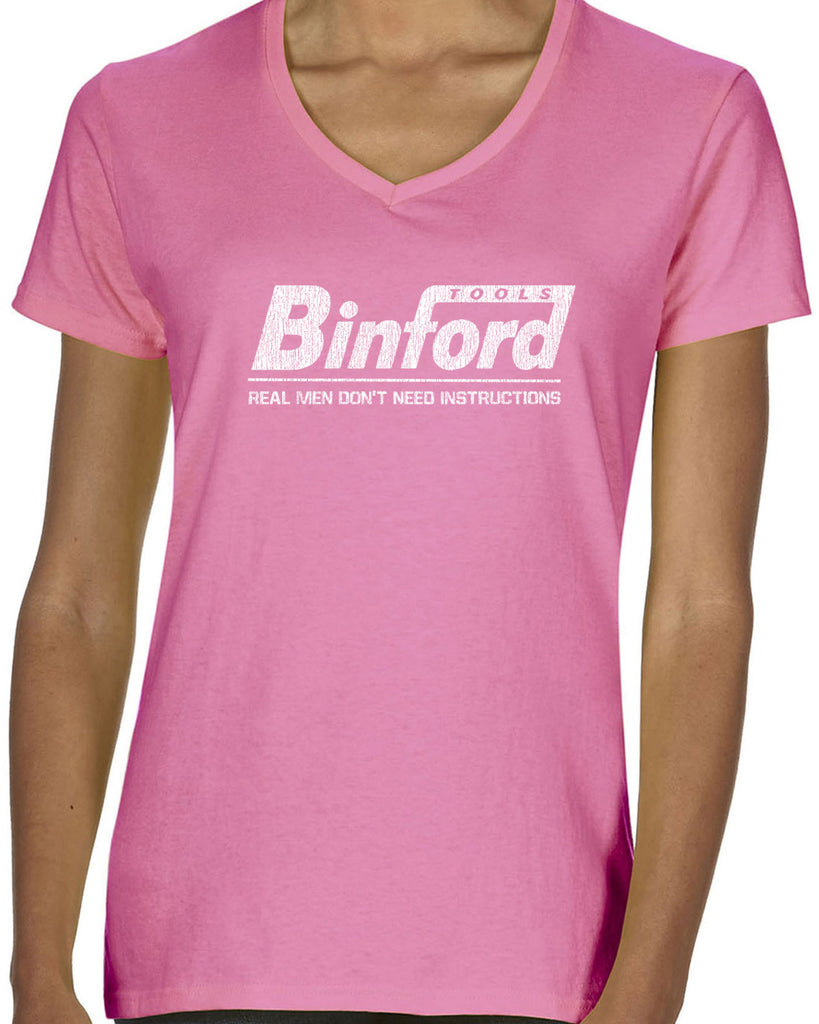 Binford Tools Womens V-neck Shirt funny tv show home improvement 90s tv show costume halloween tool time man Tim vintage retro