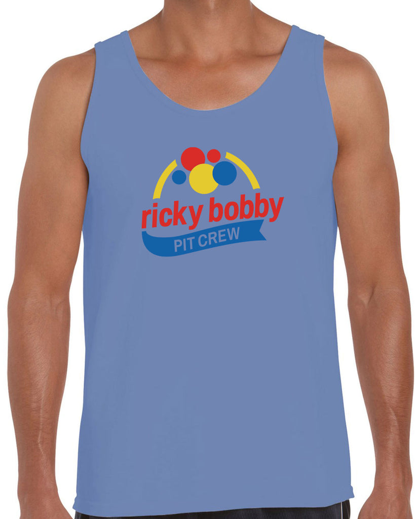 Ricky BobbY Pit Crew Tank Top race car racing halloween costume shake and bake first your last funny movie