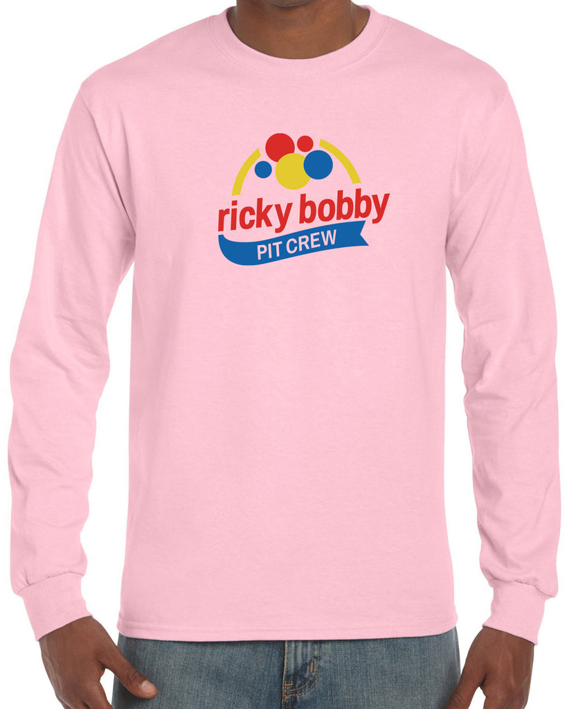 Ricky Bobby Pit Crew Mens Long Sleeve Shirt race car racing halloween costume shake and bake first your last funny movie
