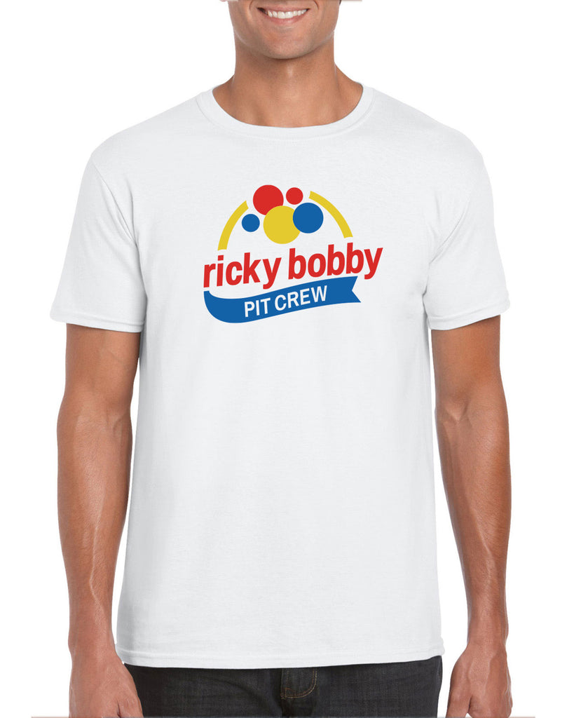 Ricky Bobby Pit Crew Mens T-shirt race car racing halloween costume shake and bake first your last funny movie