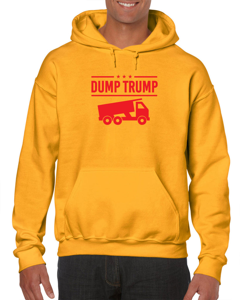Dump Trump Hoodie Hooded Sweatshirt democrat progressive liberal not my president anti trump election politics