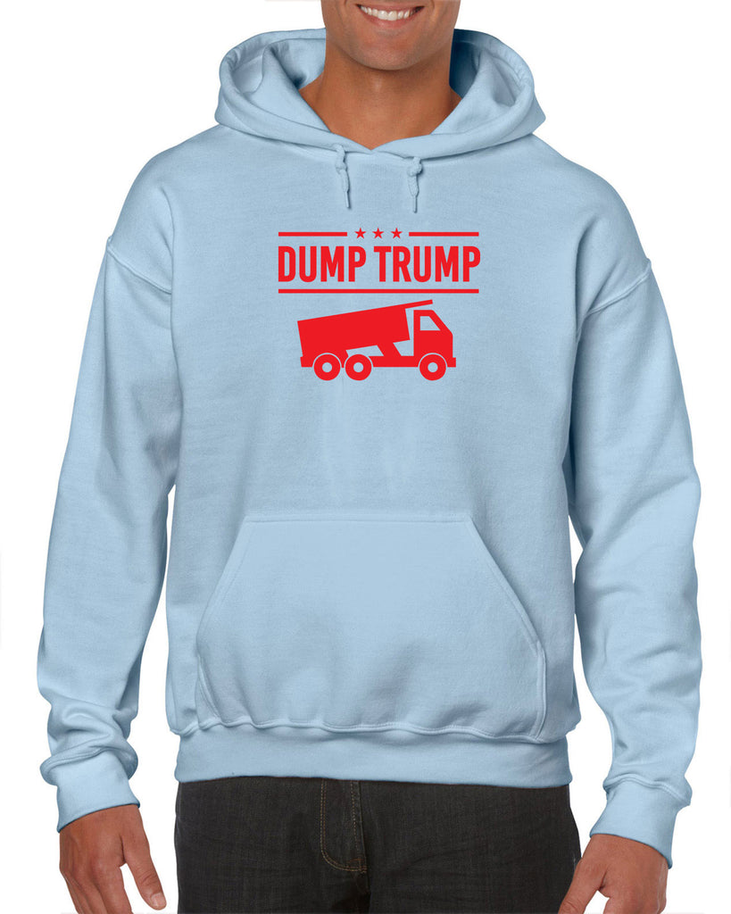 Dump Trump Hoodie Hooded Sweatshirt democrat progressive liberal not my president anti trump election politics