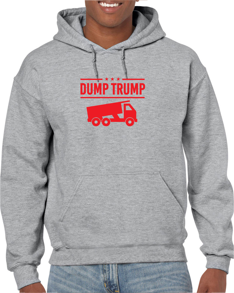Dump Trump Hoodie Hooded Sweatshirt democrat progressive liberal not my president anti trump election politics