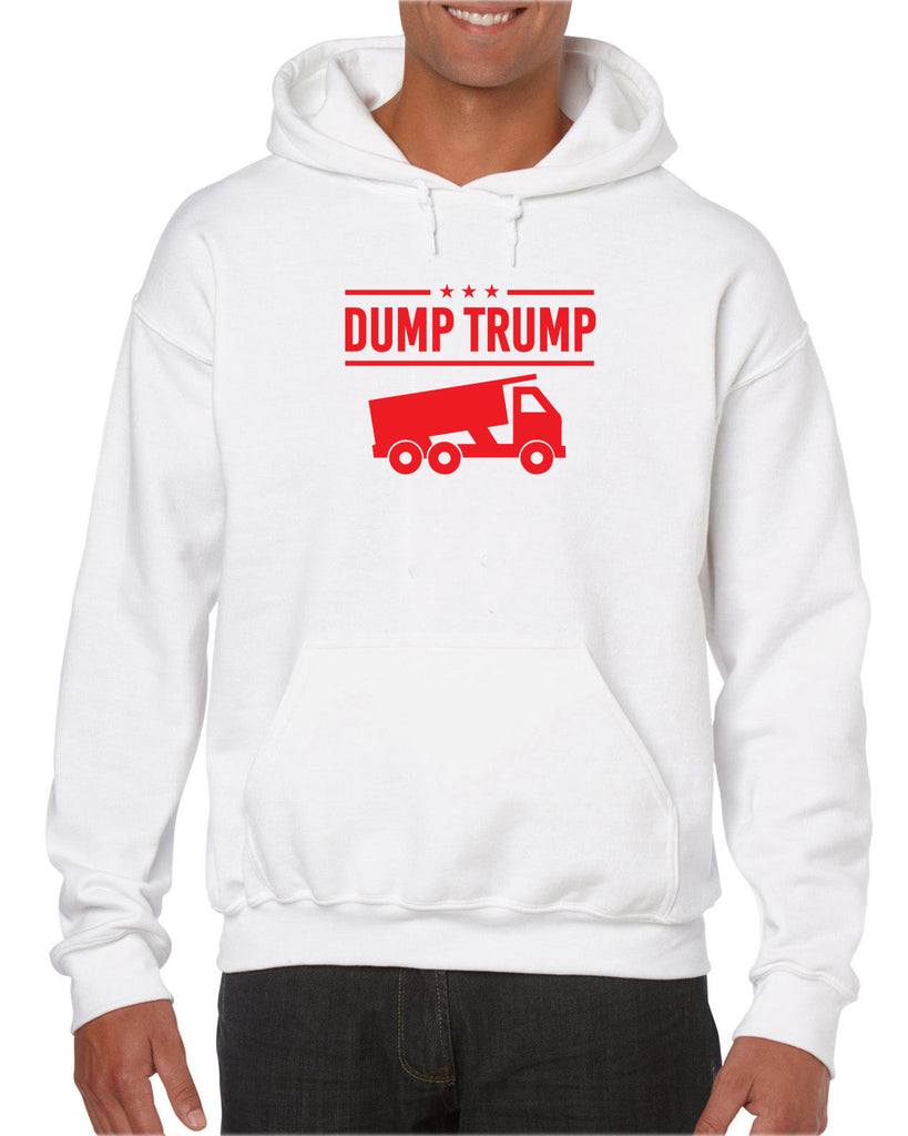 Dump Trump Hoodie Hooded Sweatshirt democrat progressive liberal not my president anti trump election politics