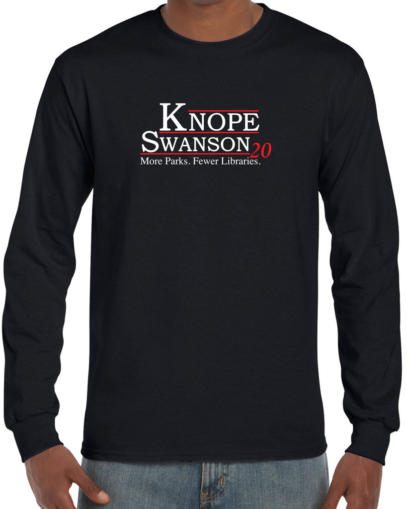 Knope Swanson 2020 Long Sleeve Shirts tv show parks and rec leslie ron president campaign election