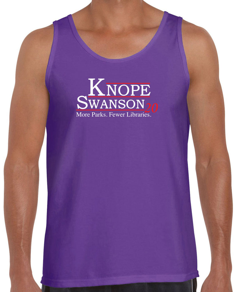 Knope Swanson 2020 Tank Top tv show parks and rec leslie ron president campaign election