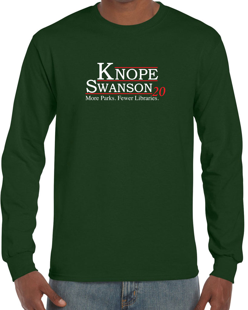 Knope Swanson 2020 Long Sleeve Shirts tv show parks and rec leslie ron president campaign election