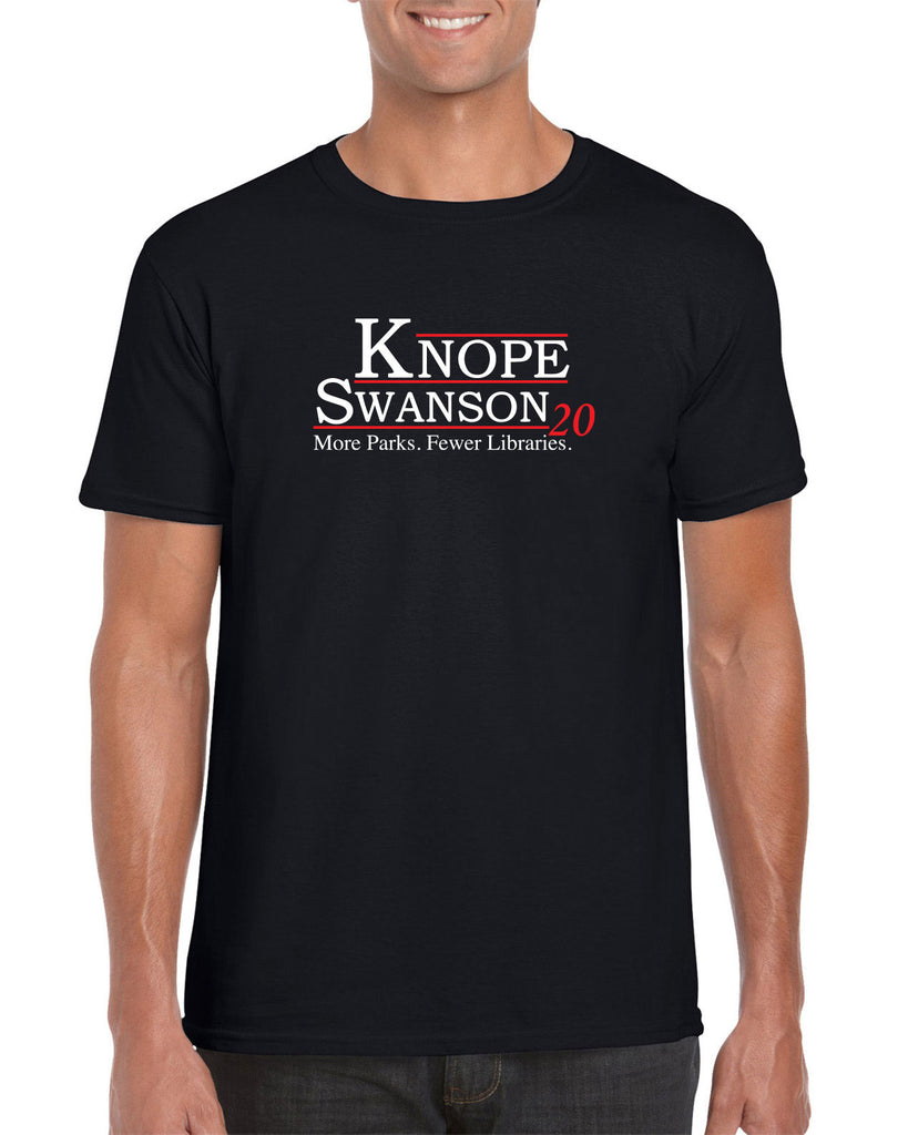 Knope Swanson 2020 Mens T-Shirt tv show parks and rec leslie ron president campaign election