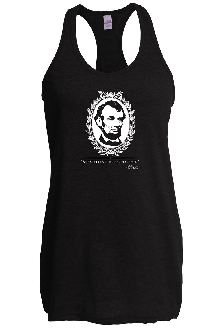 Women's Racer Back Tank Top - Be Excellent to Each Other