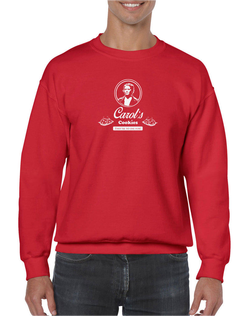 Carols Cookies They're to Die for Crew Sweatshirt zombie walker walking dead tv show gore blood whispers