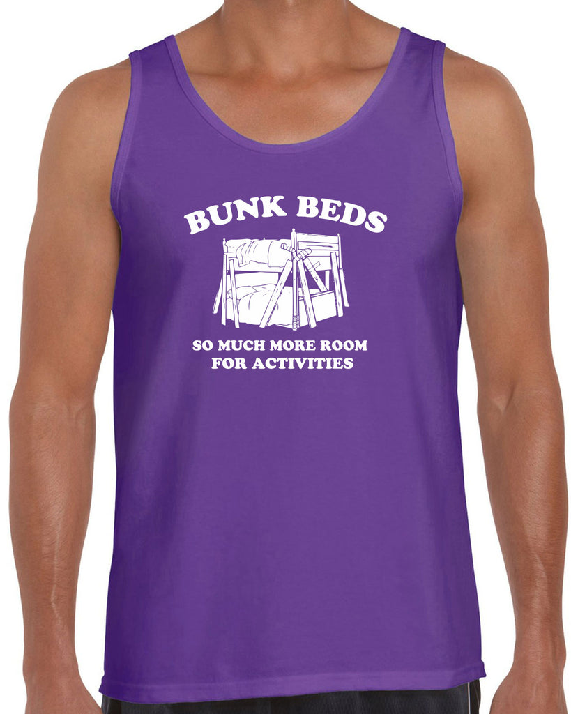 Bunk Beds Tank Top so much more room for activities step brothers funny movie prestige worldwide boats and hoes college party