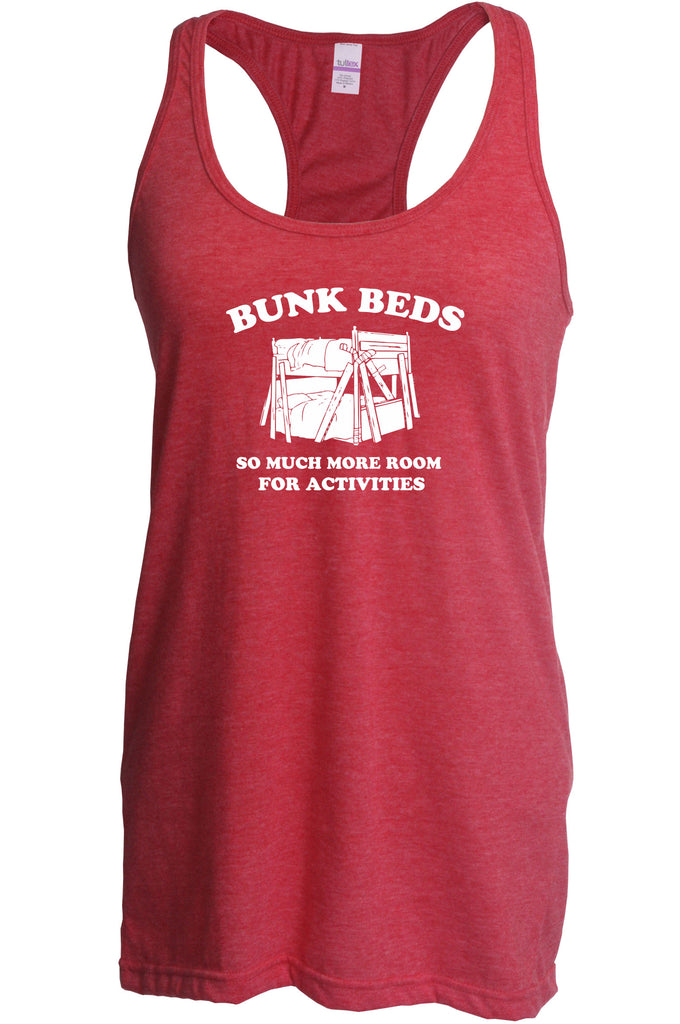 Women's Racer Back Tank Top - Bunk Beds