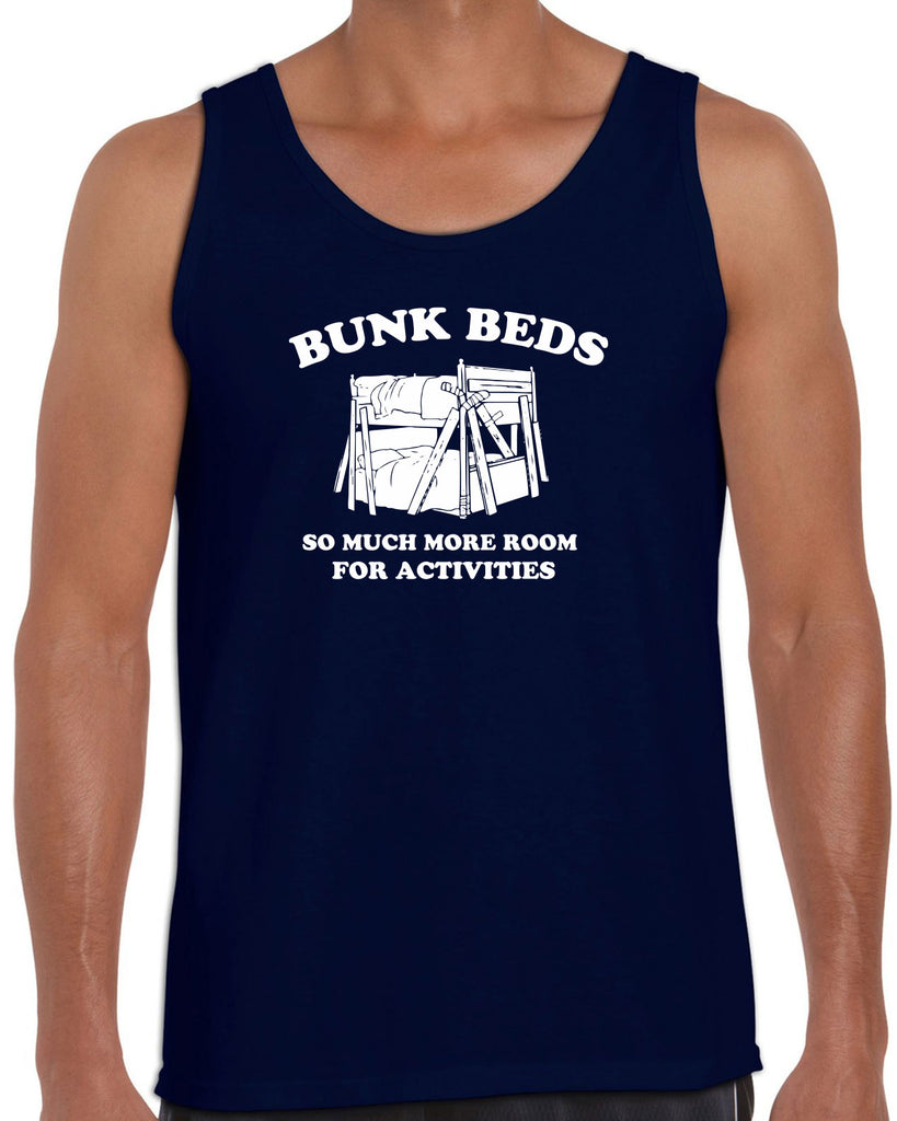 Bunk Beds Tank Top so much more room for activities step brothers funny movie prestige worldwide boats and hoes college party