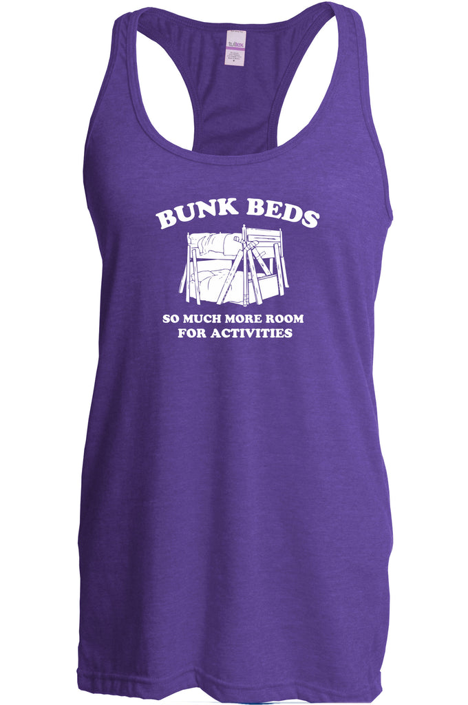 Women's Racer Back Tank Top - Bunk Beds