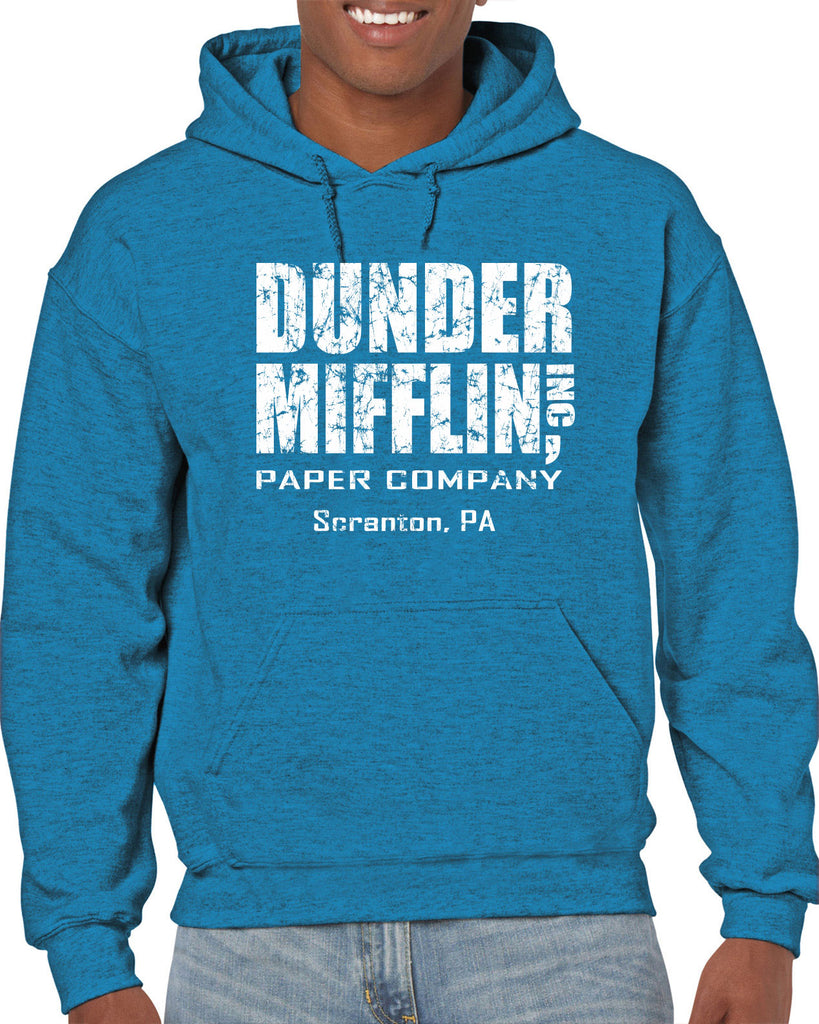 Hot Press Apparel Dunder Mifflin Paper Company Costume Party Halloween Christmas TV Show Office Pam Dwight Jim Michael Funny Comedy Documentary Pennsylvania Party College Humor Men's Clothing Hoodie Hooded Sweatshirt