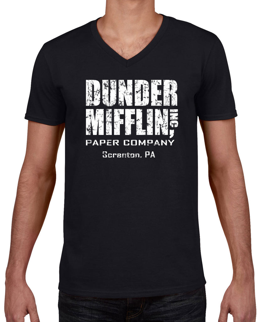 Hot Press Apparel Dunder Mifflin Paper Company Costume Party Halloween Christmas TV Show Office Pam Dwight Jim Michael Funny Comedy Documentary Pennsylvania Party College Humor Men's Clothing