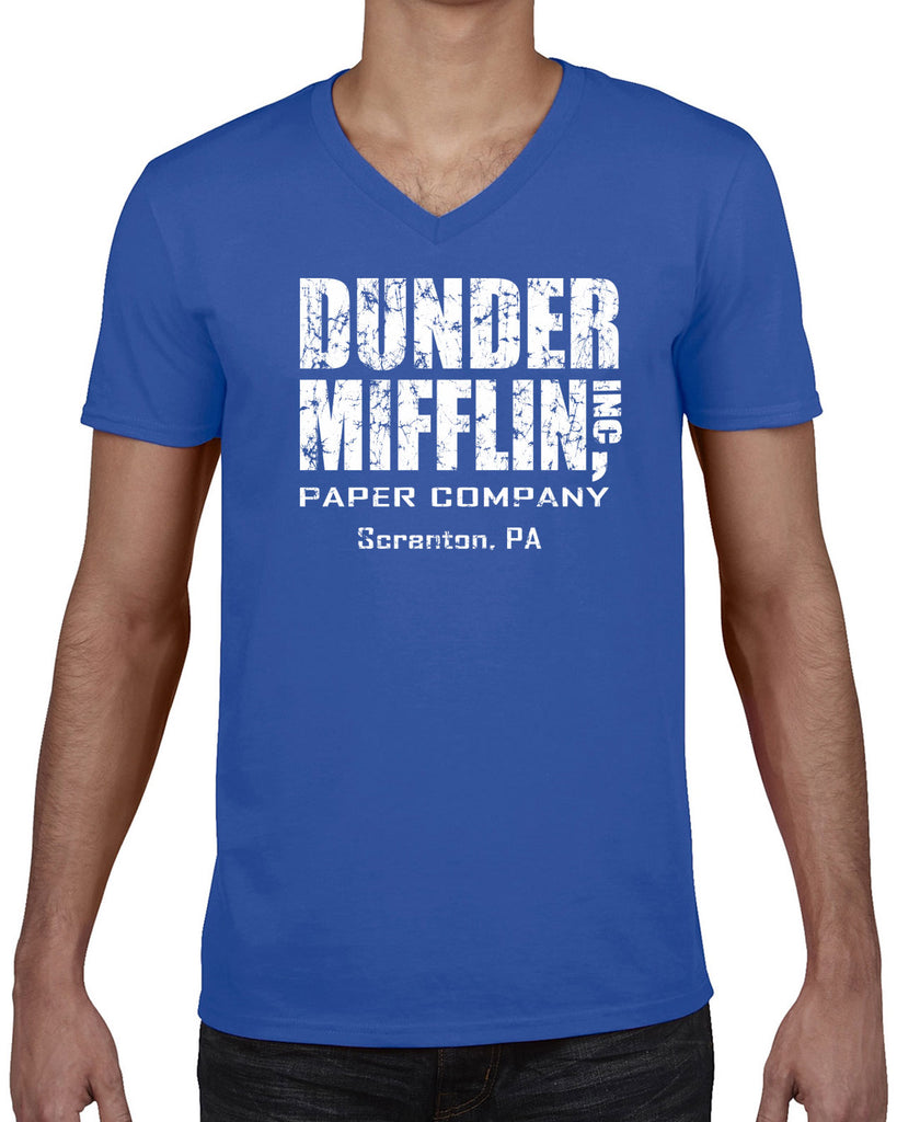 Hot Press Apparel Dunder Mifflin Paper Company Costume Party Halloween Christmas TV Show Office Pam Dwight Jim Michael Funny Comedy Documentary Pennsylvania Party College Humor Men's Clothing