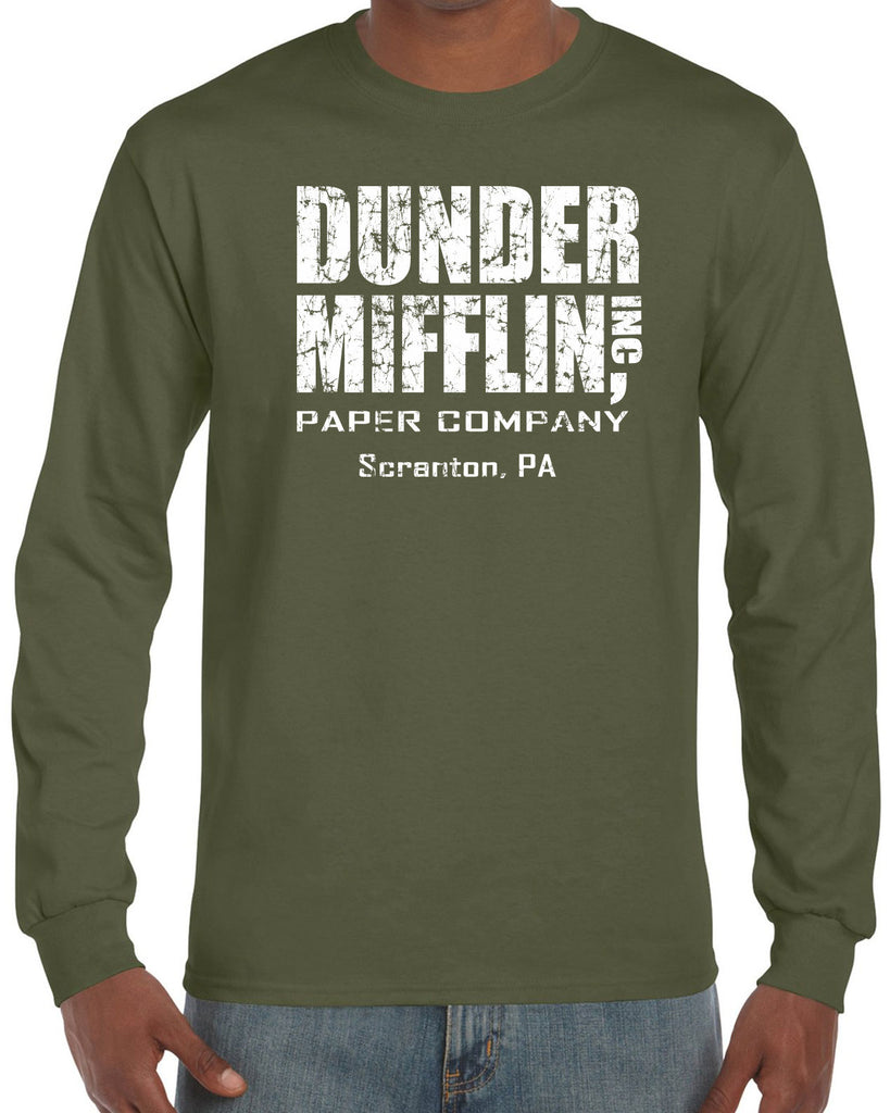 Hot Press Apparel Dunder Mifflin Paper Company Costume Party Halloween Christmas TV Show Office Pam Dwight Jim Michael Funny Comedy Documentary Pennsylvania Party College Humor Men's Clothing