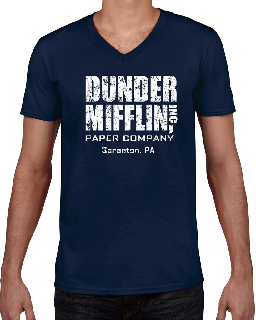 Hot Press Apparel Dunder Mifflin Paper Company Costume Party Halloween Christmas TV Show Office Pam Dwight Jim Michael Funny Comedy Documentary Pennsylvania Party College Humor Men's Clothing