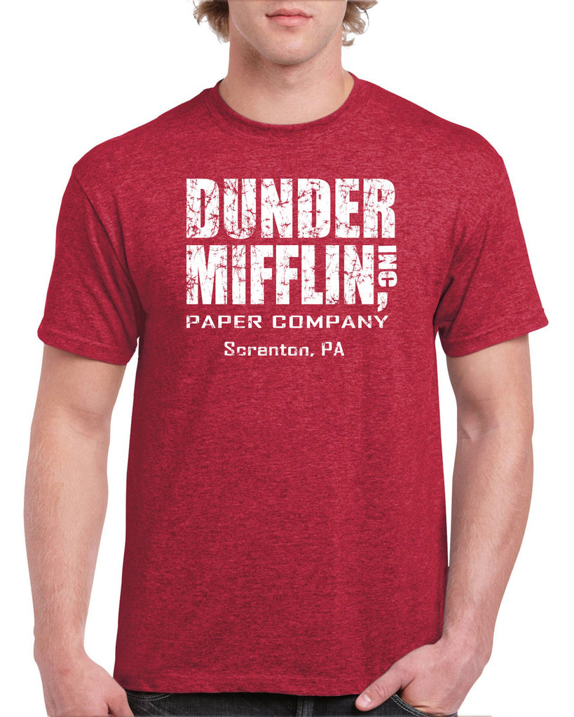 Hot Press Apparel Dunder Mifflin Paper Company Costume Party Halloween Christmas TV Show Office Pam Dwight Jim Michael Funny Comedy Documentary Pennsylvania Party College Humor Men's Clothing