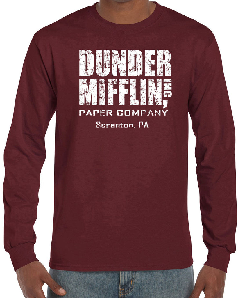 Hot Press Apparel Dunder Mifflin Paper Company Costume Party Halloween Christmas TV Show Office Pam Dwight Jim Michael Funny Comedy Documentary Pennsylvania Party College Humor Men's Clothing