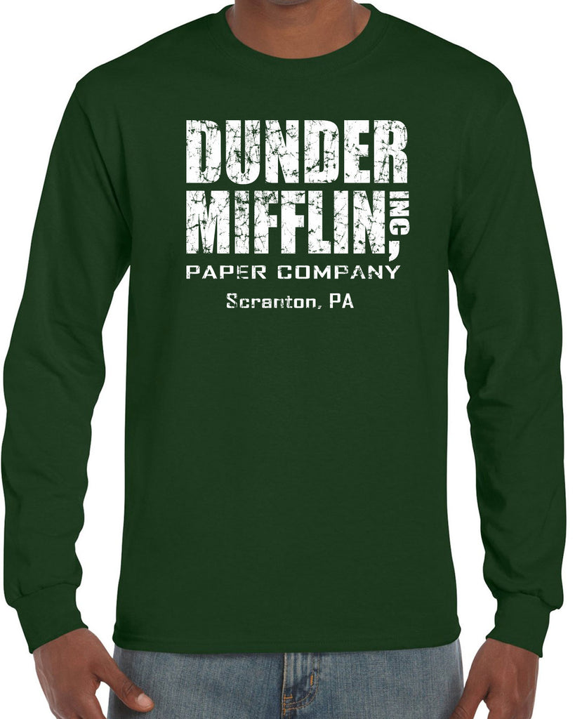 Hot Press Apparel Dunder Mifflin Paper Company Costume Party Halloween Christmas TV Show Office Pam Dwight Jim Michael Funny Comedy Documentary Pennsylvania Party College Humor Men's Clothing