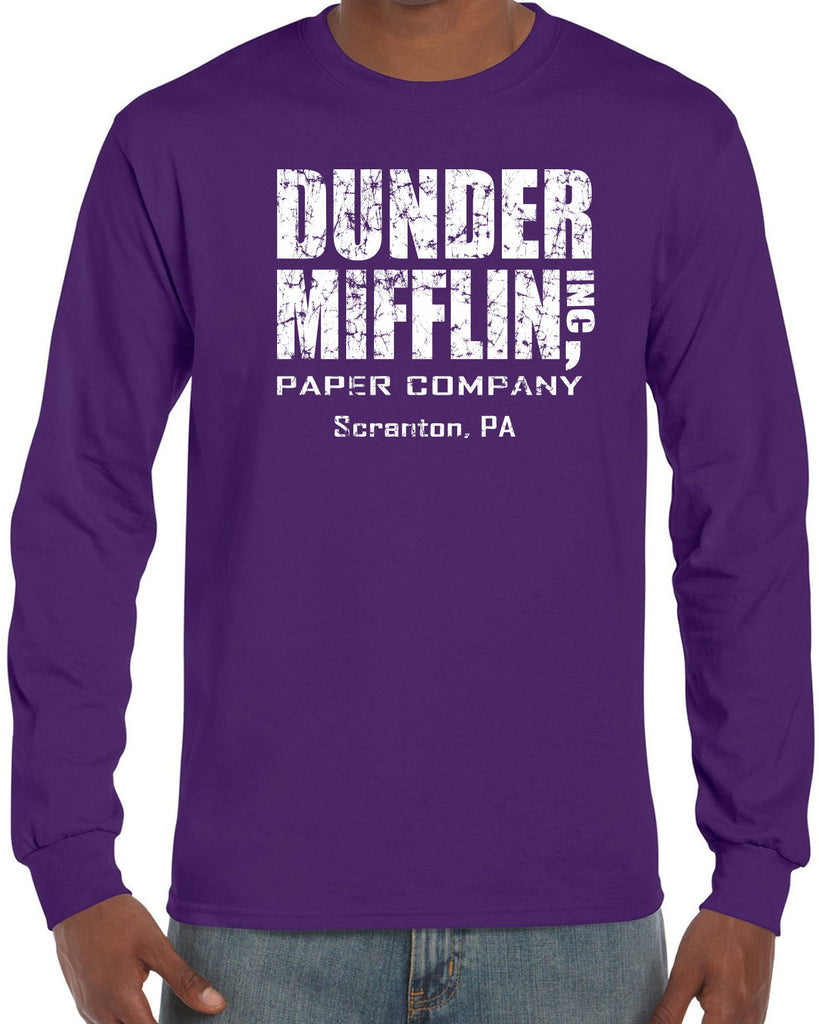 Hot Press Apparel Dunder Mifflin Paper Company Costume Party Halloween Christmas TV Show Office Pam Dwight Jim Michael Funny Comedy Documentary Pennsylvania Party College Humor Men's Clothing
