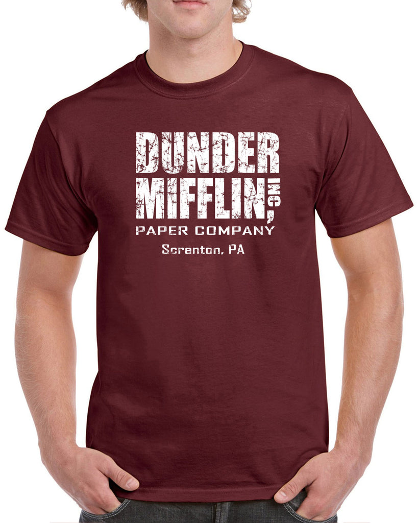 Hot Press Apparel Dunder Mifflin Paper Company Costume Party Halloween Christmas TV Show Office Pam Dwight Jim Michael Funny Comedy Documentary Pennsylvania Party College Humor Men's Clothing
