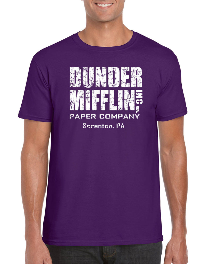 Hot Press Apparel Dunder Mifflin Paper Company Costume Party Halloween Christmas TV Show Office Pam Dwight Jim Michael Funny Comedy Documentary Pennsylvania Party College Humor Men's Clothing