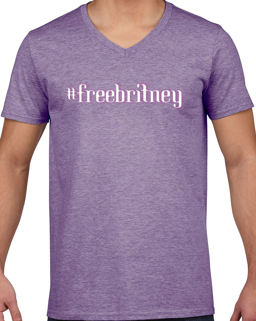 Free Britney Spears Mens V Neck Shirt #FreeBritney 90s Music Pop Dance Party Conservatorship