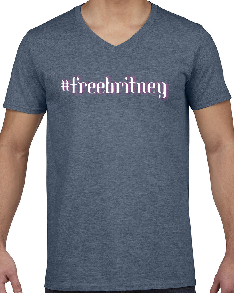 Free Britney Spears Mens V Neck Shirt #FreeBritney 90s Music Pop Dance Party Conservatorship