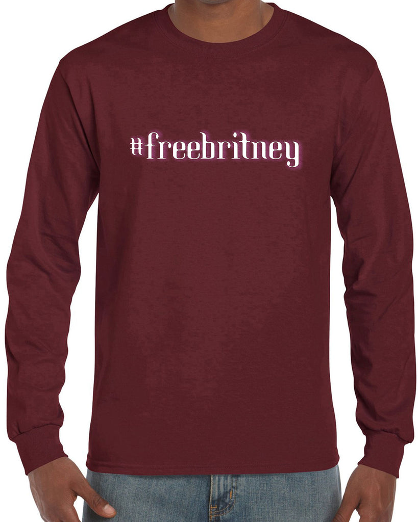 Free Britney Spears Mens Long Sleeve Shirt #FreeBritney 90s Music Pop Dance Party Conservatorship