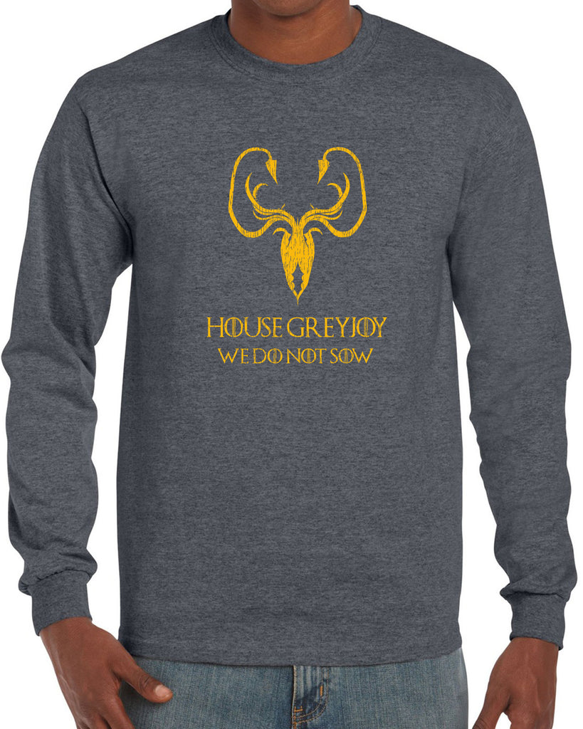 House Greyjoy Long Sleeve Shirt kraken we do not sow funny game of thrones reek theon iron islands castle westeros