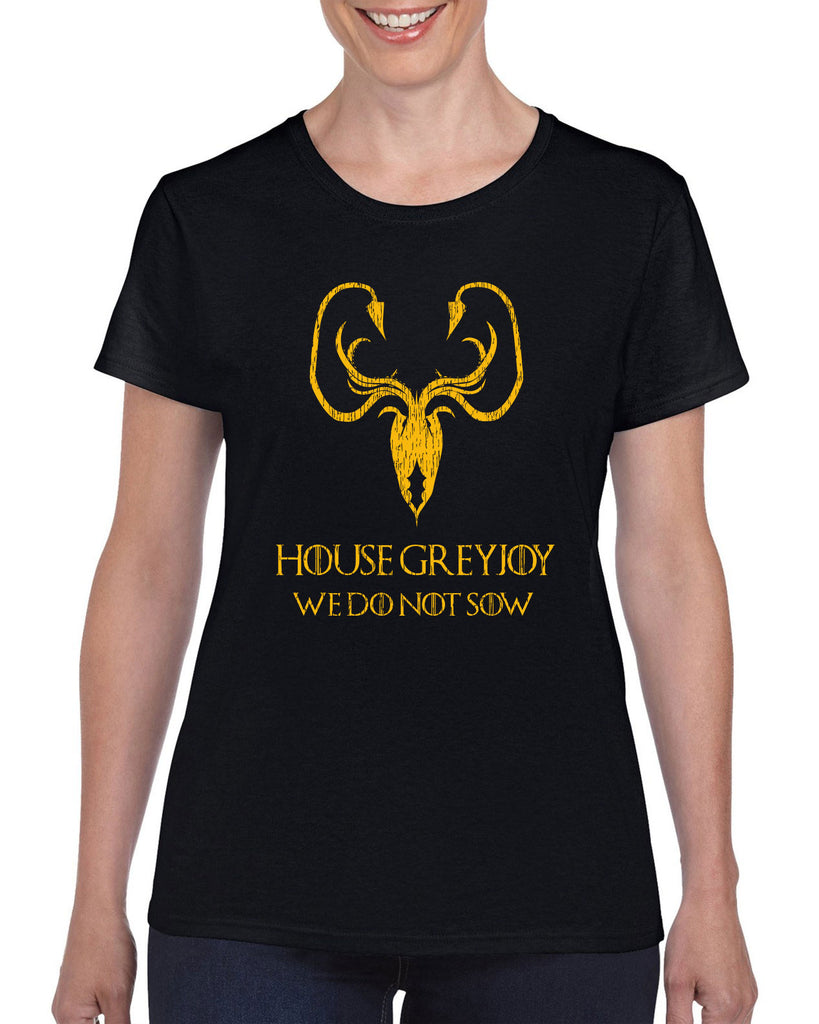 House Greyjoy Womens Short Sleeve Shirt kraken we do not sow funny game of thrones reek theon iron islands castle westeros