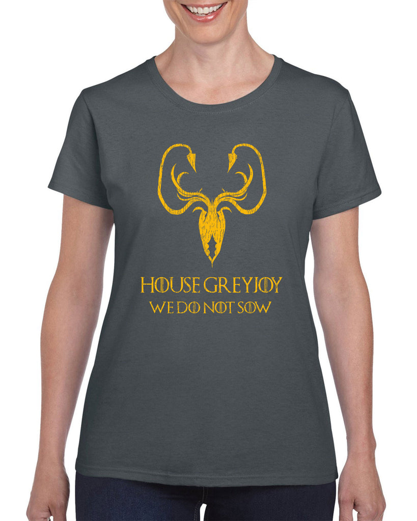 House Greyjoy Womens Short Sleeve Shirt kraken we do not sow funny game of thrones reek theon iron islands castle westeros