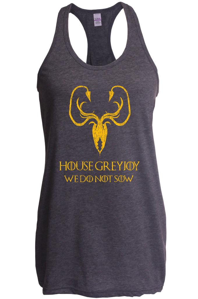 House Greyjoy Racerback Tank Top Racer Back kraken we do not sow funny game of thrones reek theon iron islands castle westeros