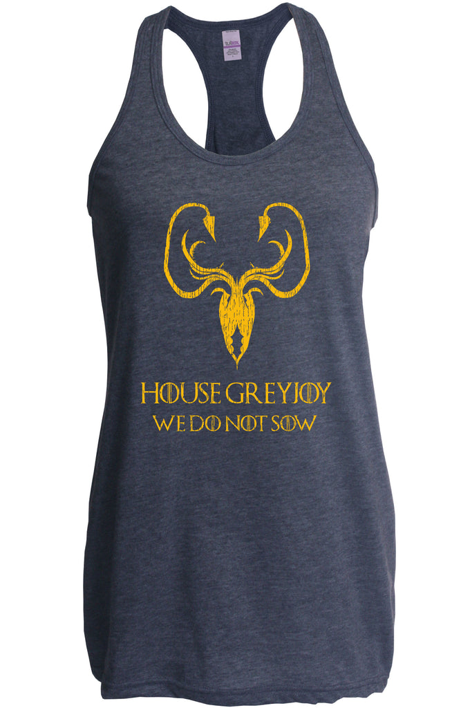 House Greyjoy Racerback Tank Top Racer Back kraken we do not sow funny game of thrones reek theon iron islands castle westeros