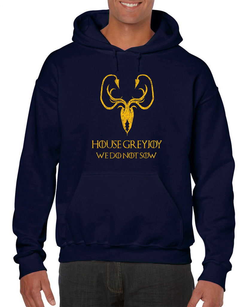 House Greyjoy Hooded Hooded Sweatshirt kraken we do not sow funny game of thrones reek theon iron islands castle westeros