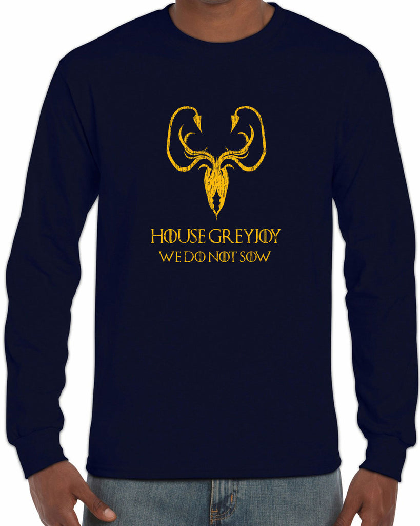 House Greyjoy Long Sleeve Shirt kraken we do not sow funny game of thrones reek theon iron islands castle westeros