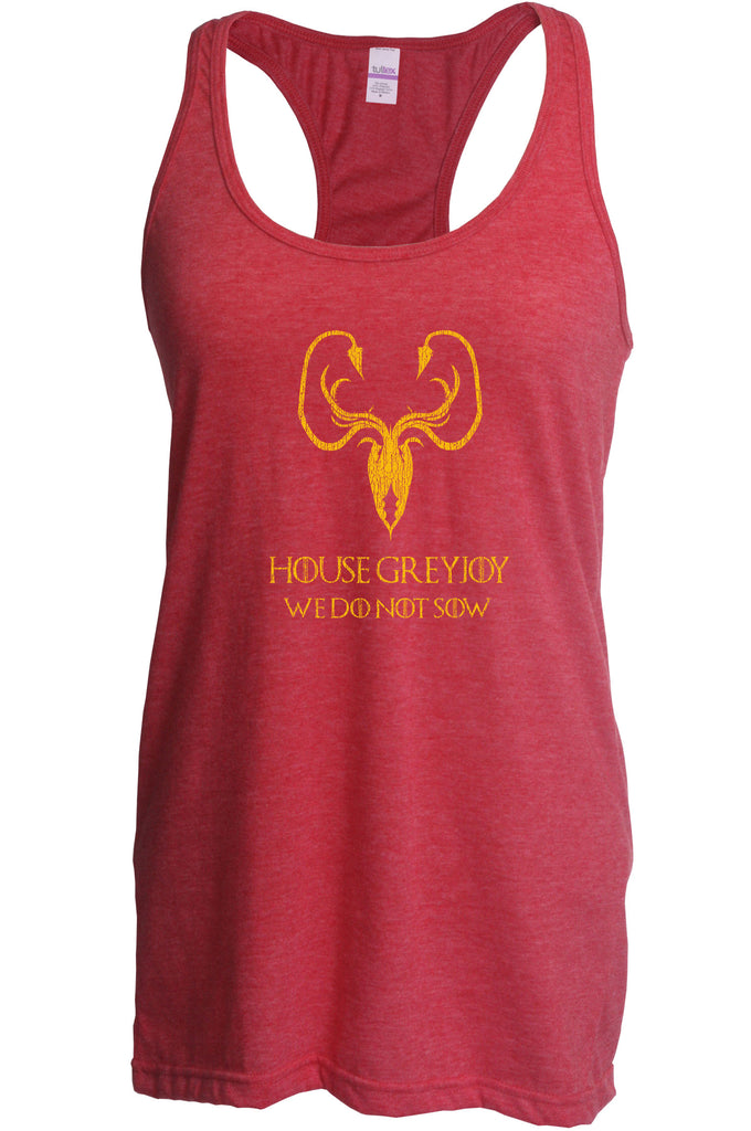 House Greyjoy Racerback Tank Top Racer Back kraken we do not sow funny game of thrones reek theon iron islands castle westeros