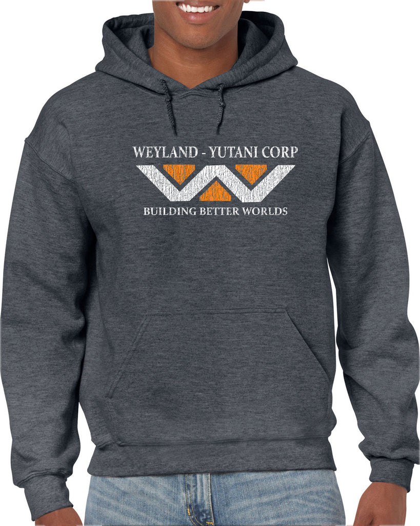 Weyland-Yutani Corporation Hoodie Hooded Sweatshirt aliens 80s movie scary horror film alien