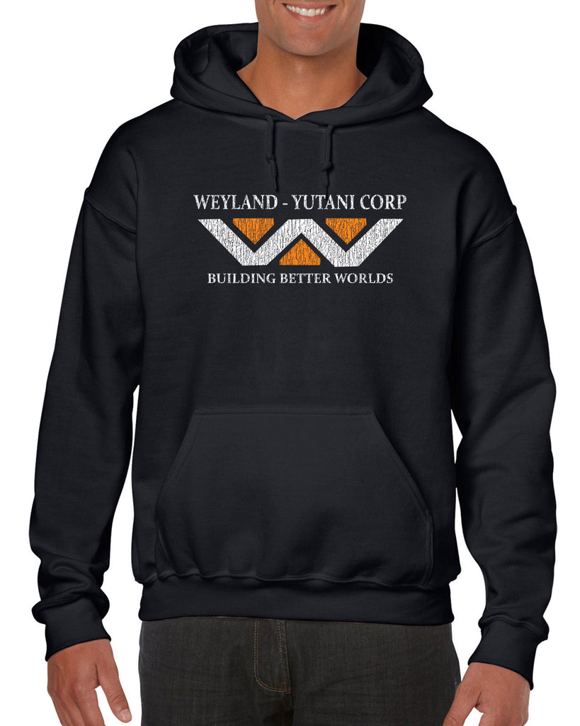Weyland-Yutani Corporation Hoodie Hooded Sweatshirt aliens 80s movie scary horror film alien