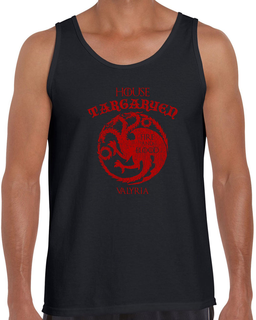 House Targaryen Tank Top fire and blood dragon Game of Thrones bend the knee Khaleesi queen daenerys sigil king fantasy Kings Landing