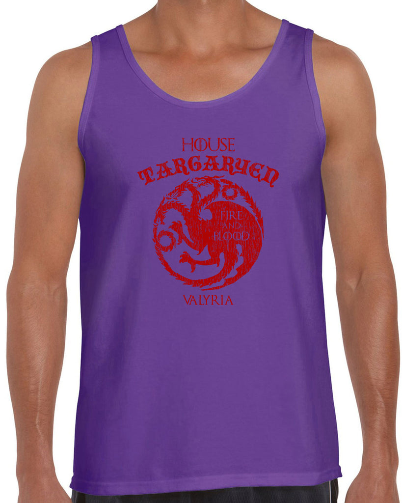 House Targaryen Tank Top fire and blood dragon Game of Thrones bend the knee Khaleesi queen daenerys sigil king fantasy Kings Landing