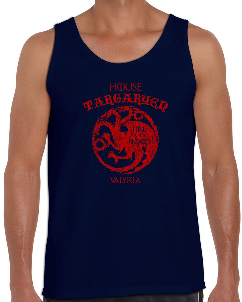 House Targaryen Tank Top fire and blood dragon Game of Thrones bend the knee Khaleesi queen daenerys sigil king fantasy Kings Landing