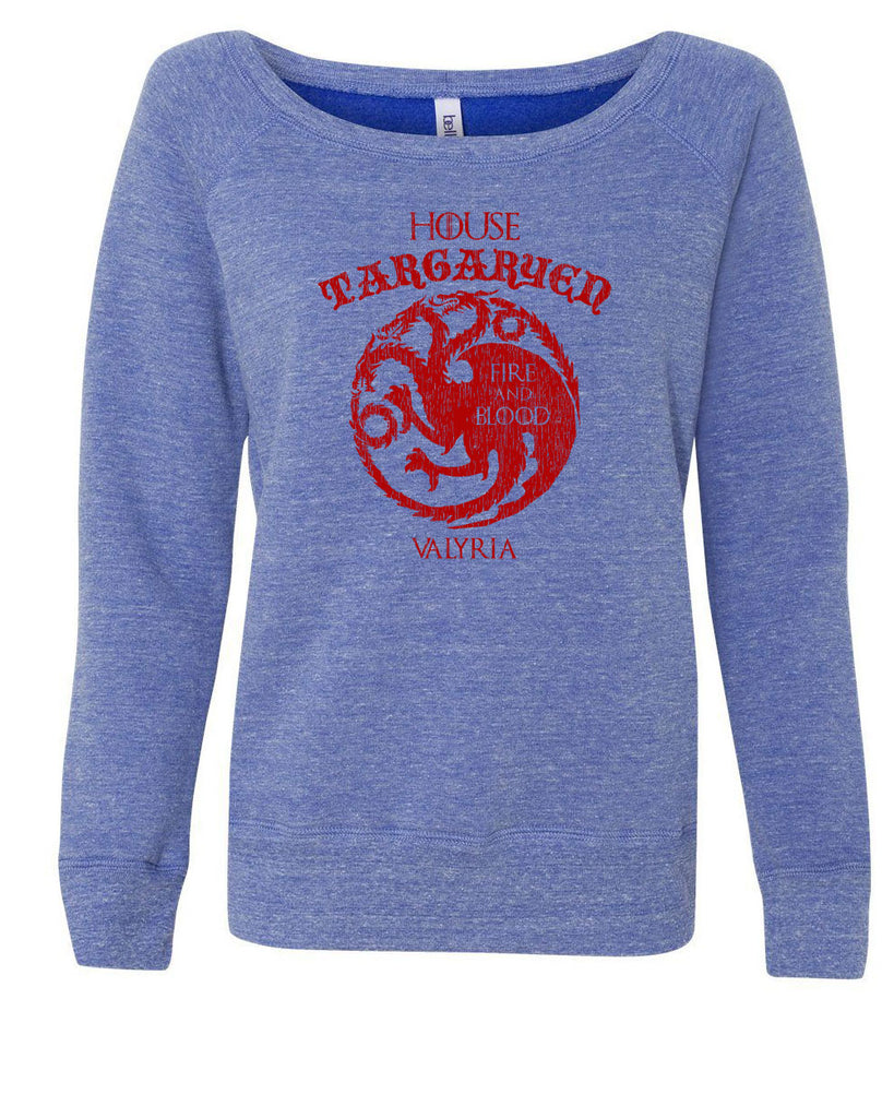 House Targaryen Womens Off the Shoulder Shirt fire and blood dragon Game of Thrones bend the knee Khaleesi queen daenerys sigil king fantasy Kings Landing