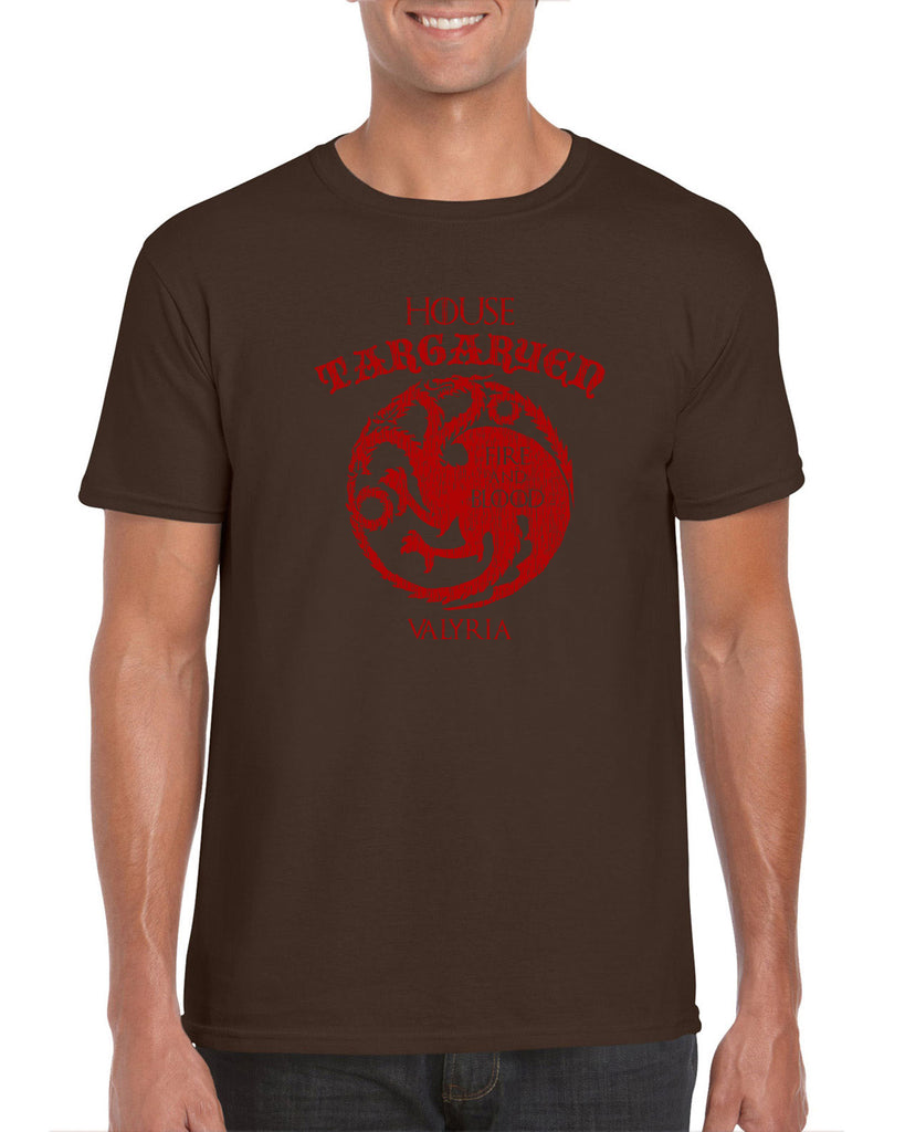 House Targaryen Mens T-shirt fire and blood dragon Game of Thrones bend the knee Khaleesi queen daenerys sigil king fantasy Kings Landing