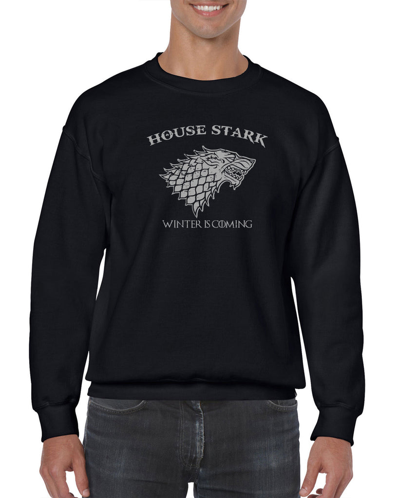 House Stark Crew Sweatshirt dire wolf winterfell game of thrones jon snow winter is coming the north remembers tv show fantasy westeros Kings Landing