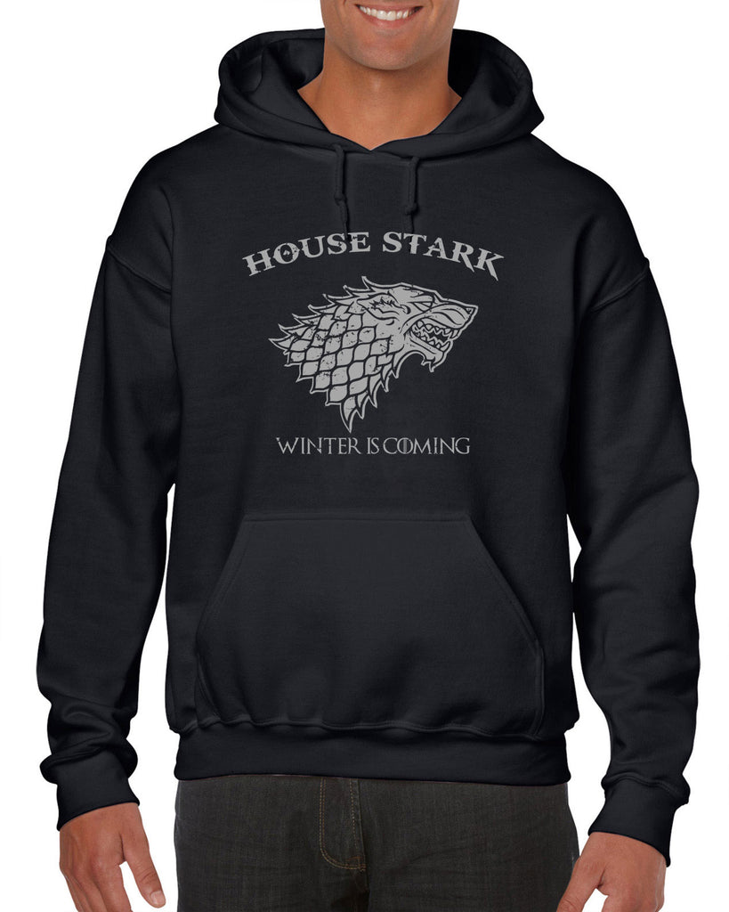 House Stark Hoodie Hooded Sweatshirt dire wolf winterfell game of thrones jon snow winter is coming the north remembers tv show fantasy westeros Kings Landing